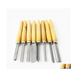 Set di strumenti per manici professionali HSS SET CHISEL SET 8 PEZZO PER STRUMENTI DI TORNI AGGIORNI GOUGE LAVANOGGIO CON MOPILI DELLA GUASA DELL'AU DHKGZ