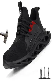 Ботинки Drop Steel Toe Cap Men Safety Shoes Rake Robing Sneakers Женщины плюс размер 3648 дышащий на открытом воздухе Roxdia Brand Rxm16419986215