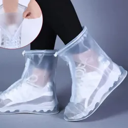 PVC wasserdichte Schuhe Abdeckung Silikon Unisex -Protektoren Regenstiefel für Innenräume im Freien Regener wiederverwendbar ohne Schlupfstiefel 231221