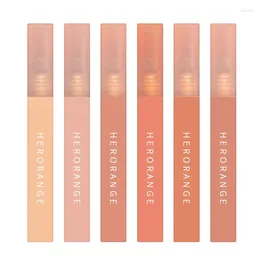 Lipgloss Herorange Lippenstift langlebig natürliche wasserdichte feuchtigkeitsspendende Lippenstifte Make-up Frauen Kosmetik Matte Schlamm TSLM2