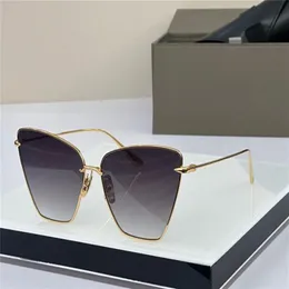 Солнцезащитные очки New Fashion Design Vintage Women Volnere Delicaty Cat Eye Metal Frame Sopistication и стиль книги UV400 Protect281o