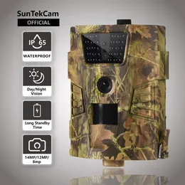 SunTekCam 1080P Jacht Trail Camera 30 stuks Infrarood LED's 850nm IP65 Waterdicht 120 graden Hoek Brede Lange Stand-by Tijd 14MP 240111