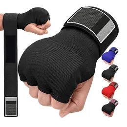 Boxenhandpackung Innenhandschuhe Halbfingergelhandschuh für Muay Thai MMA Kickboxing Martial Arts Panzer Speed ​​Bag Training 231222