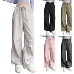 Kvinnors byxor mjuka komfort kvinnor 2023 hip hop baggy joggers harajuku streetwear casual lastbyxor svettbyxor