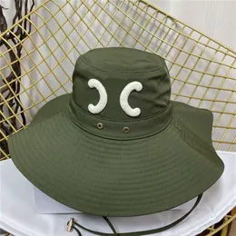 여성 디자이너 브랜드 Fisher Hat Ladies Luxury Shade Caps Holiday Beach Casquette Sunhat 디자이너 Bucket281E를위한 넓은 챙서 버킷 모자