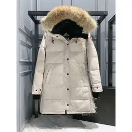 Designer Women Canadian Goose Mid Length Version Puffer Down Womens Jacket Down Parkas Winter Thick Warm Coats Windproof Streetwear 434