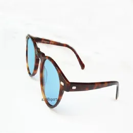 Luxury- Oliver Vintage Men and Women 5186 Sun Glasses Peoples Solglasögon OV5186 Polariserade solglasögon 45mm Retro Designer Brand GLA298A