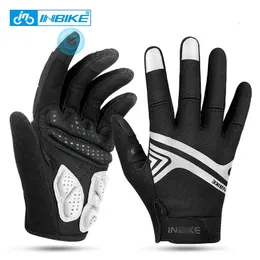 Inbike Full Finger MTB Gloves Touch Screen Cycling Handskar Anti-halkcykelhandskar för män Kvinnor Sport Motorcykel MTB IM19806 231221