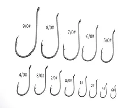 Rompin 50pcslot 8299 Fischereihaken Tintenfleisch Köder Fishhooks Offset Hohe Kohlenstoffstahlstachelgröße 9010 1 2 4 61494128