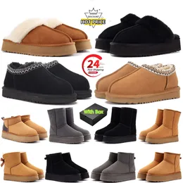 Womens Australia Platform Designer Boots Woman Tazzss Slippers Tasmanss Slides uggsliesss Fur Ultra Mini Snow Boot Booties Winter Snowy Taz Shoes Ankle Bootes