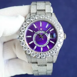 Diamond Watch Men Designer Watches Автоматическое механическое движение водонепроницаемое мужское браслет сапфировой бизнес из нержавеющей стали 43 -мм наручные часы Montre de Luxe