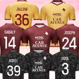 23 24 24 FC Metz Soccer Jerseys Vagner Boulaya Niane 2023 2024 Maillot de Foot Centonze Delaine Sarr Nguette Home Away Trzecie koszule piłkarskie Męso