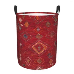 Tvättväskor Oriental Moroccan Rug Artwork Hamper Stora klädlagringskorg Antik Bohemian Toy Bin Organiser för barn