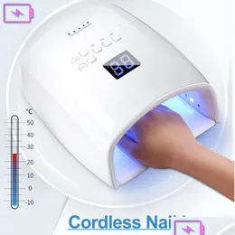 Nail Dryers Built-In Battery 30Leds Uv Lamp Rechargeable Wireless Gel Polish Dryer Professional Manicure Light Cordless Art Drop Deli Dhfsq