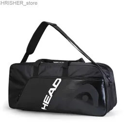 Сумки на открытом воздухе с большой емкостью оригинальную теннисную теннисную сумку для бадминтона для мужчин женщин 6 ракетка спортивная сумка Raquete de Tenis Bag Tennis Backpackl231222