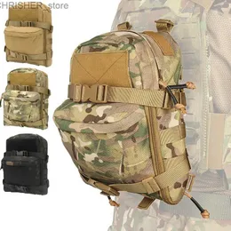 Outdoor Bags Military Mini Hydration Bag Hydration Backpack Assault Molle Pouch Tactical Outdoor Sport Water Bags Camouflage Men Camping SackL231222