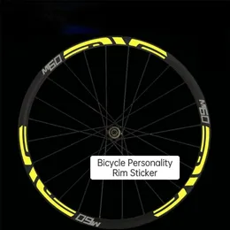 M60 MTB RIM Stickers Road Bike Wheel Desals 20 "26" 27 "29" 700C Cicling Accessori per biciclette riflettenti Larghezza 20mm 231221