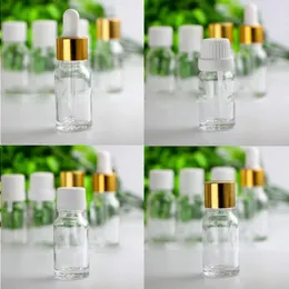 피펫 캡 탬퍼 캡 나사 캡이있는 10ml 투명 유리 드롭퍼 병 빈 10 ml esssentail 오일 병 액체 바이알 gemu