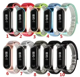 Austauschbares Armband für Xiaomi Mi Band 4 3 Nylon Loop Atmungsaktives Armband auf Mi Band4 Band3 Uhrband -Gurt für Xiomi Band 3 4 LL