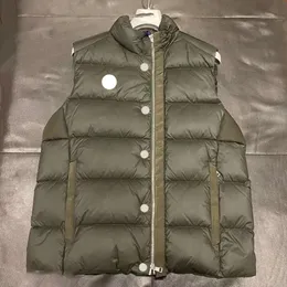 Designer Männer Westen Westen der Stickereien Zahlen Zipper Stand Halshälfte ärmellose Puffer Weste Paar verdickte warme Männer Gillet Winterjacke Macai