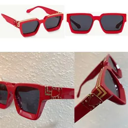 2021 Ultimo colore ufficiale 1165 occhiali da sole di moda Millionaire Frame quadrato di alta qualità vetri decorativi retrò continui con B321H