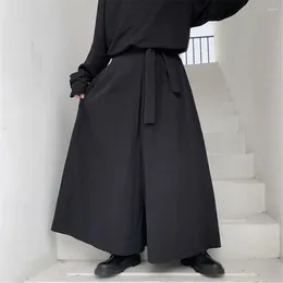 Kadın Pantolon Hakama Harajuku Kimono Samuray Kadın Tarafsız BF geniş bacak Kadın Gündelik Çin Hanfu Tang Pantolon Kendo Üniformaları