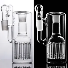 Braccio di vetro Perc Ash Catcher Narghilè Recycler 14mm 18mm Raccoglitori di ghiaccio per pneumatici blu viola per tubi per bong ad acqua