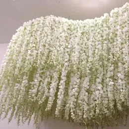 Fiore di gling di ortensia artificiale per simulazione fai -da -te arco di nozze muro rattan appeso a casa decorazione finta fiore finta