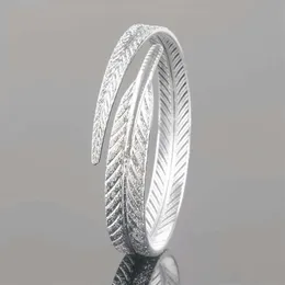 925 Sterling Silver Armband Artiklar Charmarmband smycken carven bladformad armband bröllop vintage charm ny ankomst263t