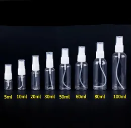 100 xスプレーボトル10ml 20ml 30ml 50ml 60ml 100ml空のバイアル補充可能ミストポンプ香水エッセンシャルオイルアトマイザー旅行ツール231222