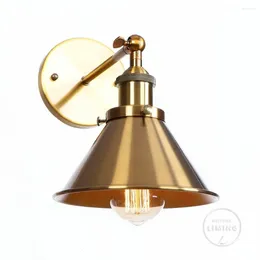 مصباح الجدار NORDIC LED الحديد النحاس خمر مرآة غرفة نوم الحمام ضوء لغرفة المقهى Edison Sconce Loft Wandlamp