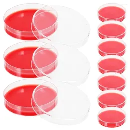 Pcs Blood Agar Plate Culture Petri Dish Growth Medium Glass Sterile Dishes Plates Labs