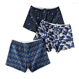 Underpants Brand Designer Men's Cotton Boxer Underwear Aro Pants Breathable Pure Loose Fitting Flat Corner For Male