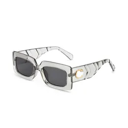 Occhiali da sole oversize occhiali da design di lusso per uomini donne in plastica a cornice in plastica stampa leopardo Sonnenbrille Eleganti sfumature di design da sole Hiphop Cool Fa048