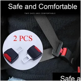Other Auto Parts 2 Pcs 3 Color Car Seat Belt Clip Extender Safety Seatbelt Lock Buckle Plug Thick Insert Socket Drop Delivery Automobi Dhrnw