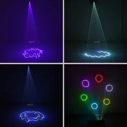 Aydınlatma AUCD 500MW RGB Fullcolor Lazer Animasyon Tarama Projektör Işıkları Küçük SD Kart Düzenleme Programı DMX DISCO KULÜPLERİ KTV Pro DJ Partisi Şovu ST