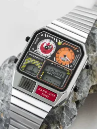 Inne zegarki kwarcowe zegarek cyfrowe mężczyźni Wodoodporne sportowe zegarki luksusowe marka dwukrotna elektroniczna ręka na rękę 231220