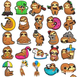 Shoe Parts Accessories Girls Animal Sloth Charms Wholesale Childhood Memories Funny Gift Cartoon Pvc Decoration Buckle Soft Rubber C Otupo
