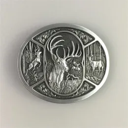 Vintage Western Deer Hunting Belt Buckle Also Stock In US Gurtelschnalle Boucle De Ceinture BUCKLE-WT151AS Belts323Q