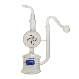 Windmill Glass Bubbler Rury wodne Hookah Bong Bubble Smart Filter recyklingowy 10 mm 14 mm złącza z palnikiem oleju zz