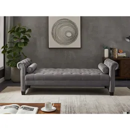 Bedroom Furniture Rectangar Large Sofa Stool Dark Grey Drop Delivery Home Garden Dhgf6