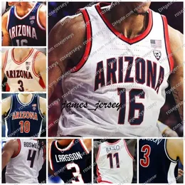 Jam 2024 Arizona Wildcats Basketball Jersey Kylan Boswell Keshad Johnson Pelle Larsson Oumar Ballo Motiejus Krivas KJ Lewis 10 Bibby 13 Ayton