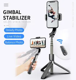 Antishake Selfie Stick 360 ° 회전 휴대폰 셀카 스틱 Gimbal Stabilizer Bluetooth 원격 제어 삼각대 전화 홀더 6123104