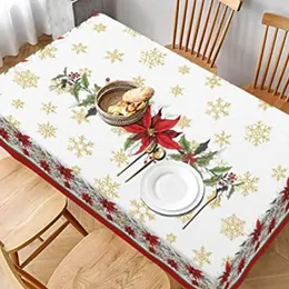 Tala de mesa Toelas de Natal de Natal Impressa Creative Decoração de férias Casamento Mantel Navidad