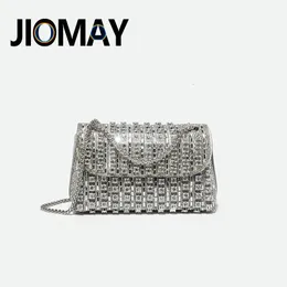 JioMay Design Fashion Rhinestone Purse Luxury Designer Handväskor Eleganta och mångsidiga plånböcker för kvinnor Evening Clutch Bag 231222