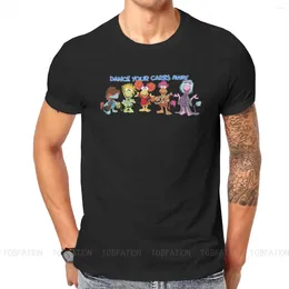 Herren T-Shirts Fraggle Comedy TV-Show Tanz Ihr Cares Away Shirt Harajuku Teenager Grafik T-Shirt Große Größe O-Neck Kurzarm