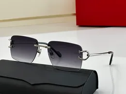 Óculos de sol do designer vintage para mulheres homem C decoração anti-UV Marca de luxo Sun Glasses Carter Eyewear Aviation UV400 Moda de moda Driving lengets Lunette