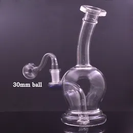 Billigste Glasölbrenner Bong Raucher Wasserpfeife Shisha 14mm weiblicher Bubbler Kopftes Öl Dab Rigs Vogelkäse Percolator Shisha mit gekrümmt Ölbrennerrohr