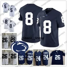 Jam Penn State Nittany Lions #5 Daesean Hamilton 8 Allen Robinson 24 Miles Sanders 40 Jason Cabinda 88 Mike Gesicki Blue White PSU Jersey