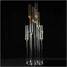 Party Decoration Tall Acrylic Wedding Crystal Candelabra Ca003 Drop Delivery Home Garden Festive Supplies Event Dhkdq